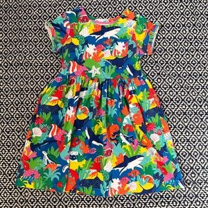 Mini Boden Ocean Sea Life cotton knit dress